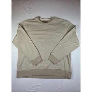 Jachs New York Beige Recycled Fleece Pullover Sweatshirt Size XL